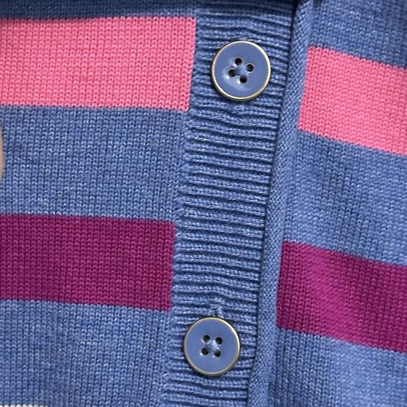 Talbots Cardigan Sweater Women's Plus Size 2x Striped Button Up Stripe - Picture 5 of 9